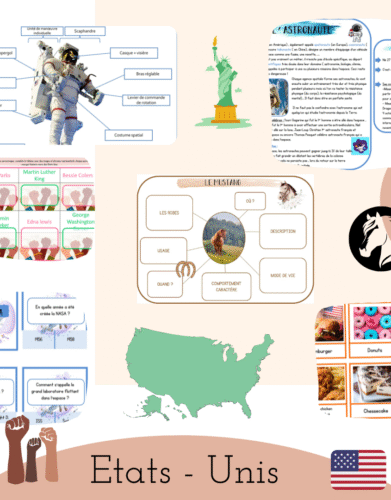 Pack Découverte des Etats-Unis : Activités éducatives à imprimer (PDF)